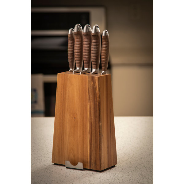 Mundial 6 Piece High Carbon Stainless Steel Knife Block Set Wayfair